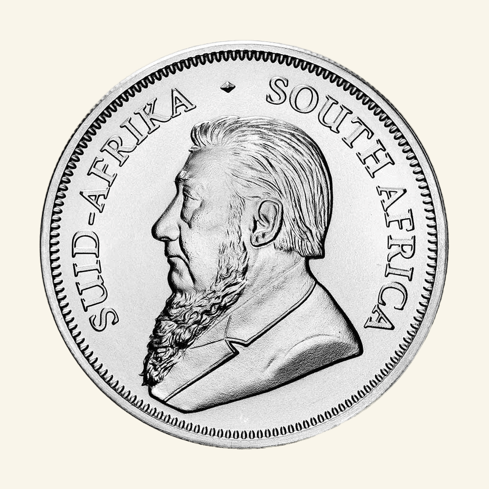 Aurum Craft 1oz Silver Krugerrand coin for collectors and investors. Perfect for precious metal port.